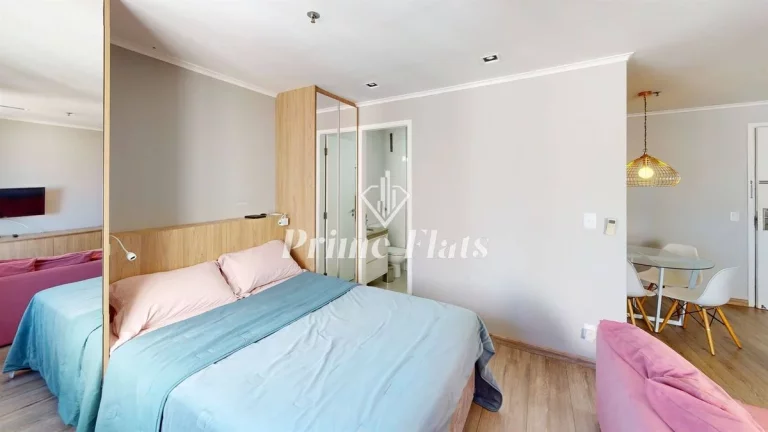 Imagem Flat disponível para locação no Hotel Slaviero Essential São Paulo Ibirapuera, com 35m², 1 dormitório e 1 vaga