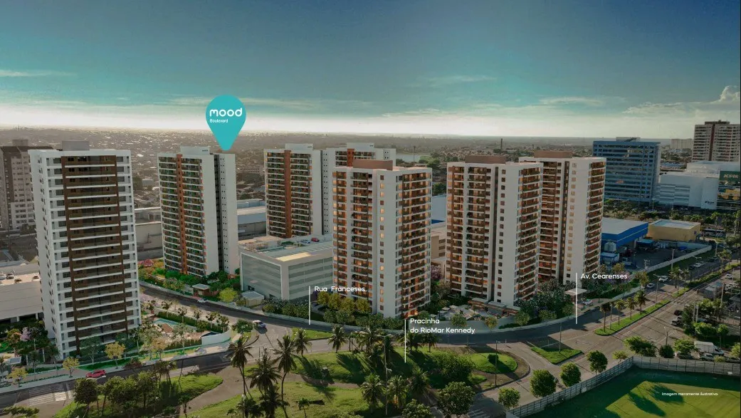 Foto do imóvel Apartamento para Venda em Fortaleza, Presidente Kennedy, 2 dormitórios, 1 suíte, 2 banheiros, 1 vaga em Avenida Governador Parsifal Barroso, 401 - Presidente Kennedy, Fortaleza - CE