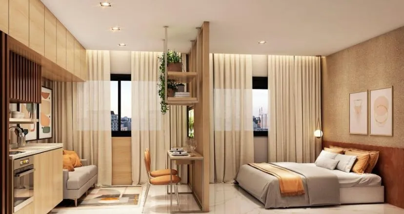 Foto do imóvel Apartamento com 1 Dormitório de 24,55m² no Studio Viva Benx Pompéia em VILA ROMANA, SÃO PAULO - SP