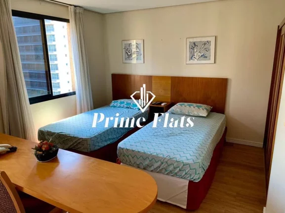 Imagem Flat disponível para locação no Mercure São Paulo Moema Times Square Hotel, com 58m², 2 dormitórios e 1 vaga