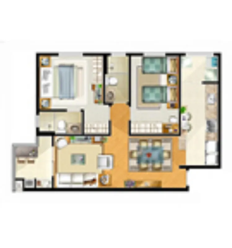 Imagem Condomínio La Traviata São Caetano do Sul Sp, apartamento com 2 quartos em São Caetano