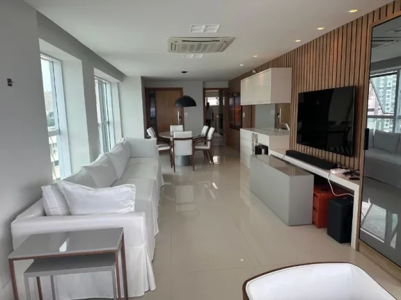 Imagem 3 Suítes, 141m2 privativos, no cheio de charme Morro Ipiranga - Barra, vista mar frontal e definitiva p/ o Cristo e Farol, mobiliado porteira fechada