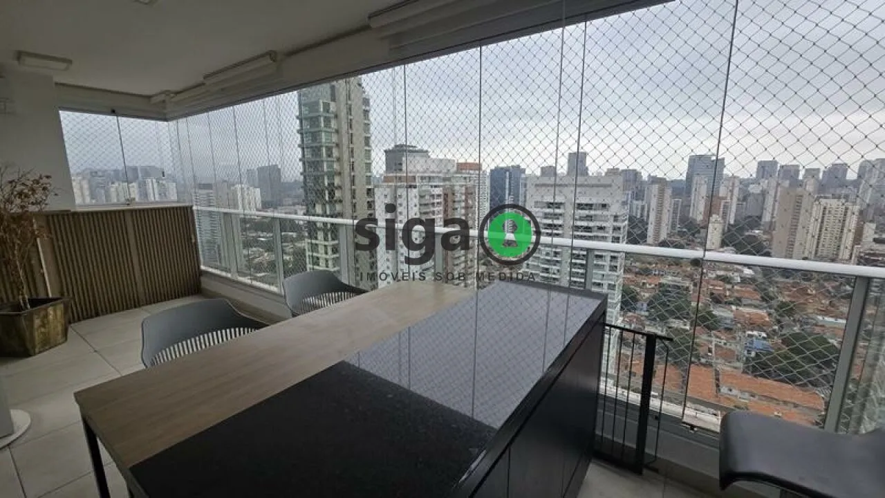 Imagem Brooklin - 105 m² - 2 dormitórios sendo 2 Suítes - Varanda Gourmet - Pronto para Morar