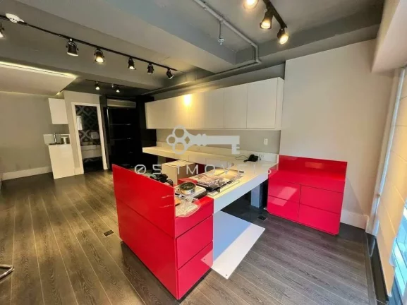 Imagem Sala Comercial no Edifício Quebec , Alphaville 55m² 2 banhos sacada. Veja!