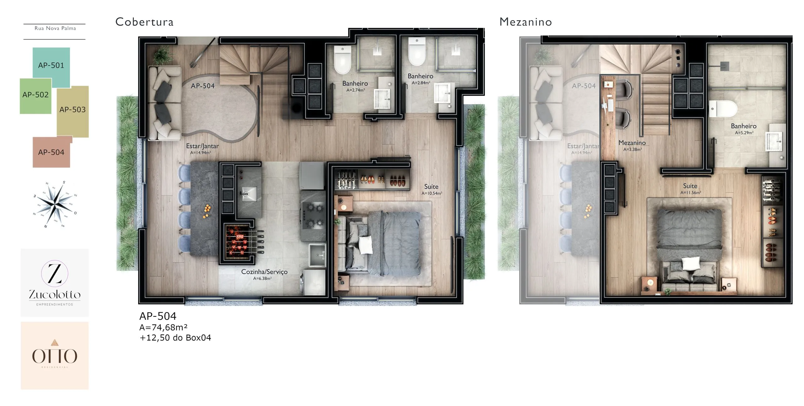 Imagem Apartamento à venda em Gramado, Carniel, com 2 quartos, 77.54m2