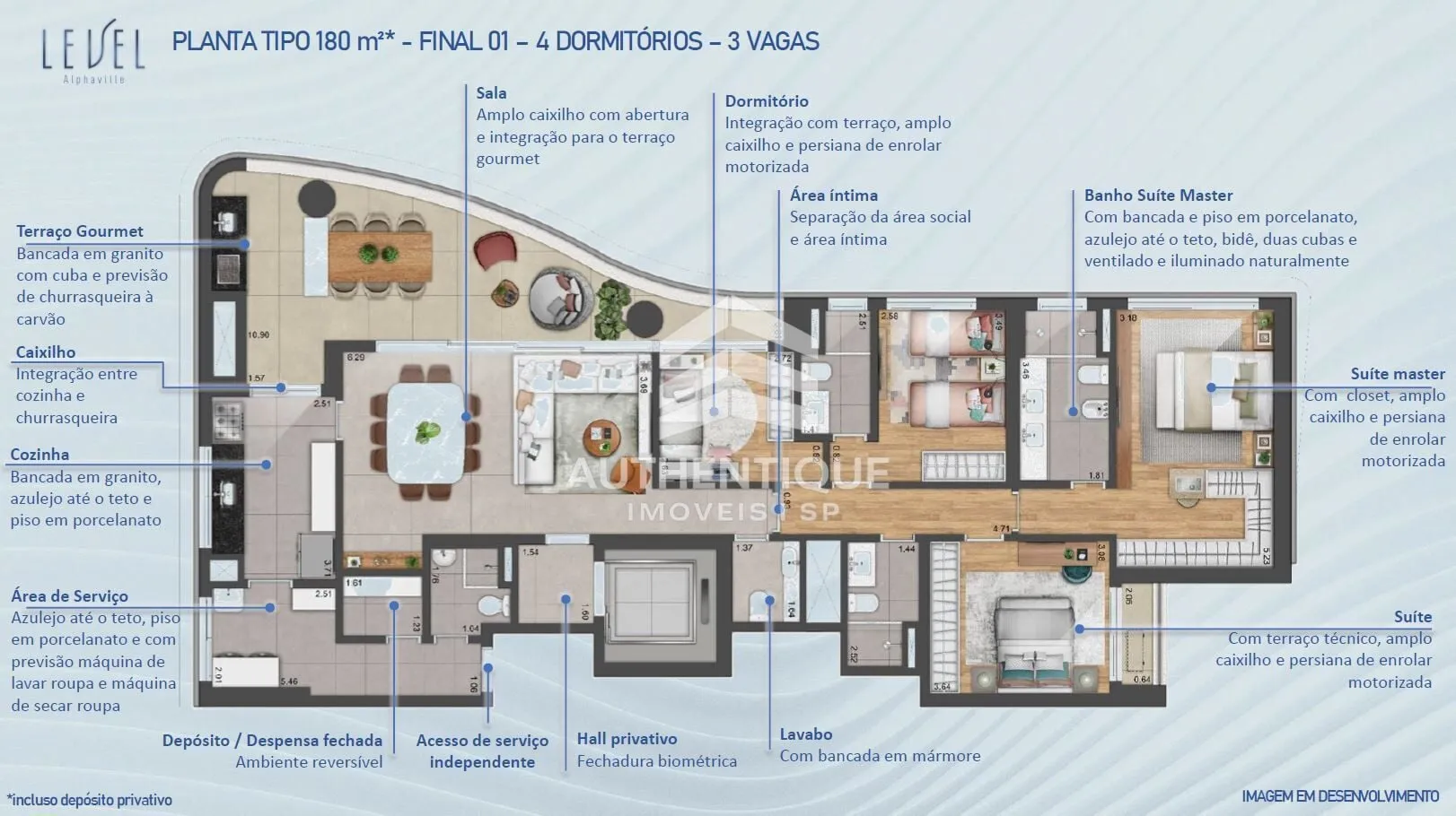Imagem LEVEL ALPHAVILLE - Apartamento em Alphaville à venda