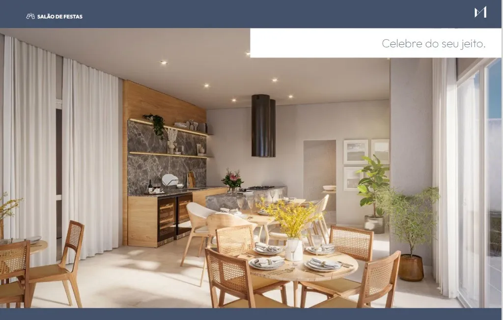 Imagem Apartamento de 3 quartos com suíte e 2 vagas no Condomínio Meritt Paddan