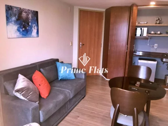 Imagem Flat disponível para venda no Hotel Premium Flats Berrini no Brooklin, com 30m², 1 dormitório e 1 vaga