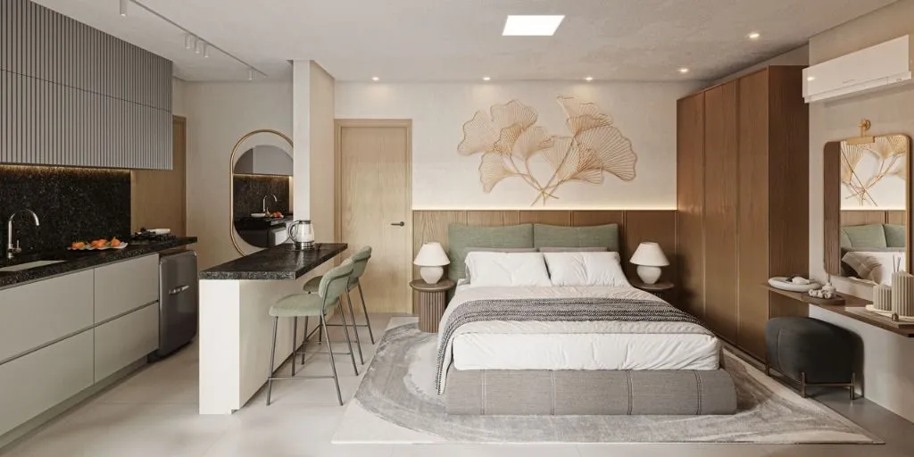 Imagem Apartamento com 1 dormitório à venda, 31 m² por R$ 583.707,60 - Bessa - João Pessoa/PB