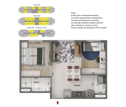 Imagem SOUL MIGUEL YUNES - CURY - Studio de 29m² (NR), a 4 min das estações Autódromo e Jurubatuba da CPTM!