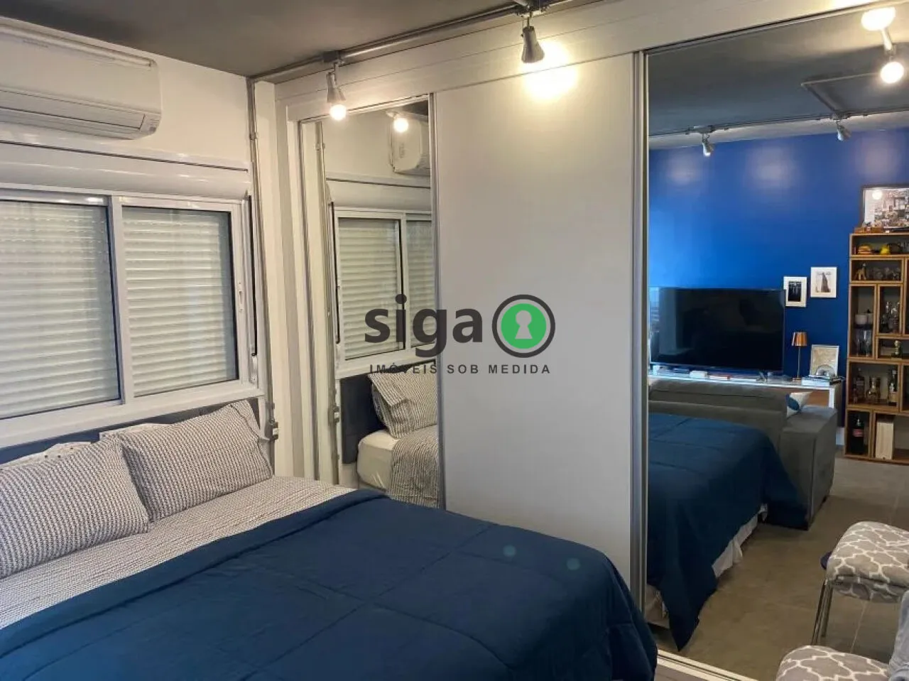 Imagem Apartamento á venda no Brooklin, de 45m, 1 quarto e 1 vaga.