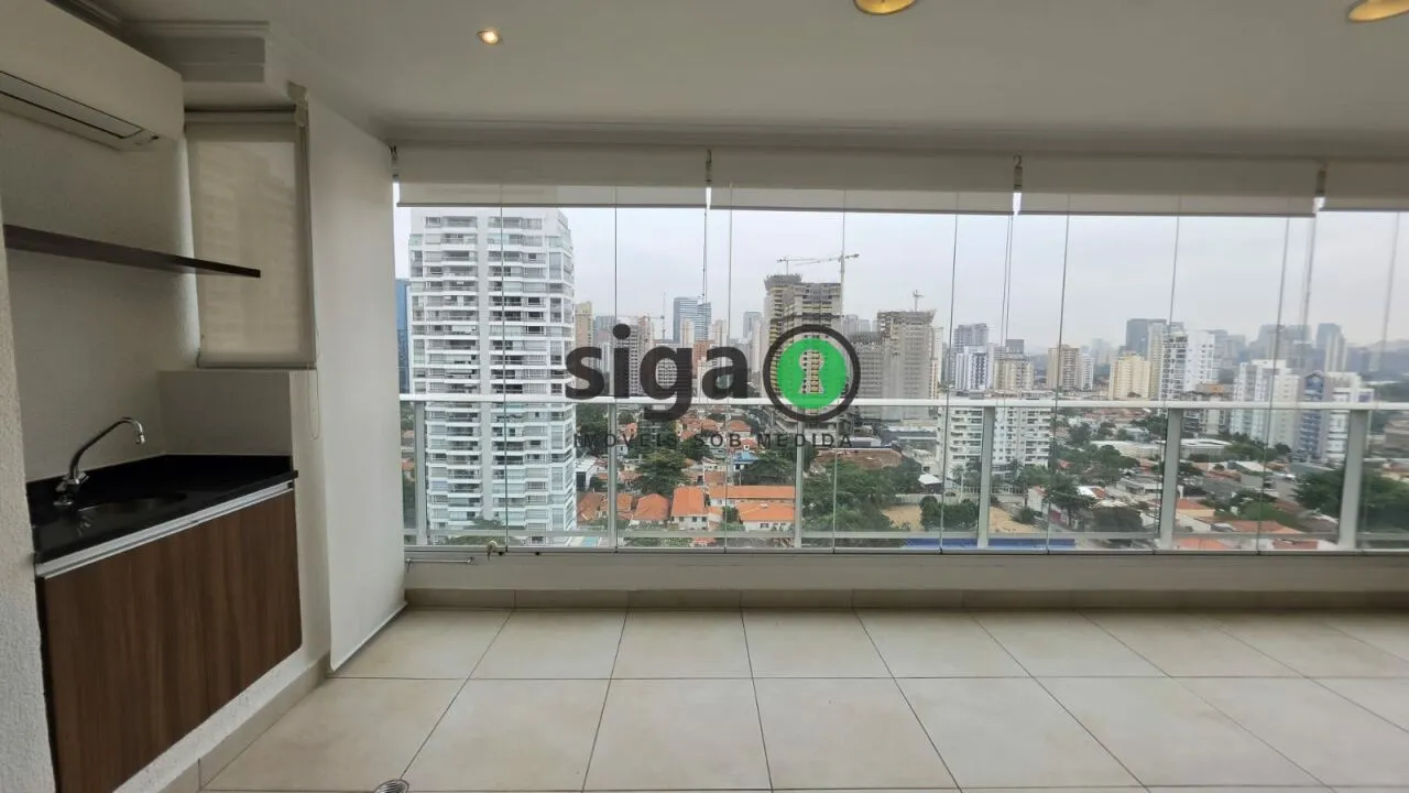 Imagem Brooklin - 105 m² - 2 dormitórios sendo 2 Suítes - Varanda Gourmet - Pronto para Morar