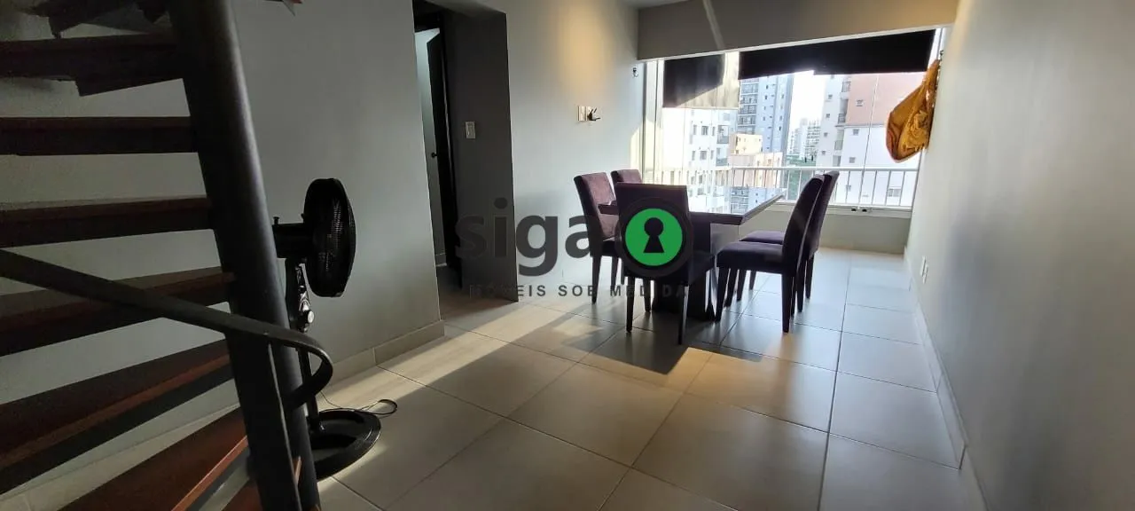 Imagem Cobertura Duplex à Venda no Brooklin, 128m² - 2 Dormitórios - 1 Suíte - Semi Mobiliada