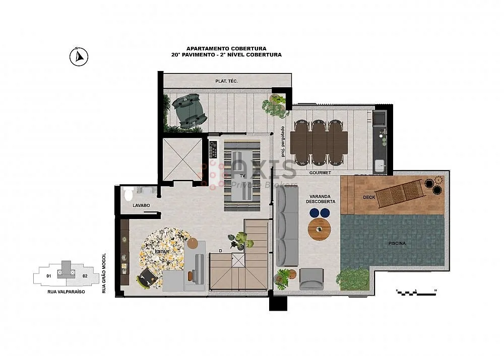 Imagem Apartamento 3 quartos no Sion - Lazer completo