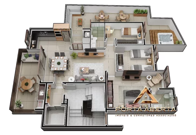 Imagem APTO DE 3 QUARTOS, SENDO 1 SUITE - IGUAÇU - IPATINGA - COD 419