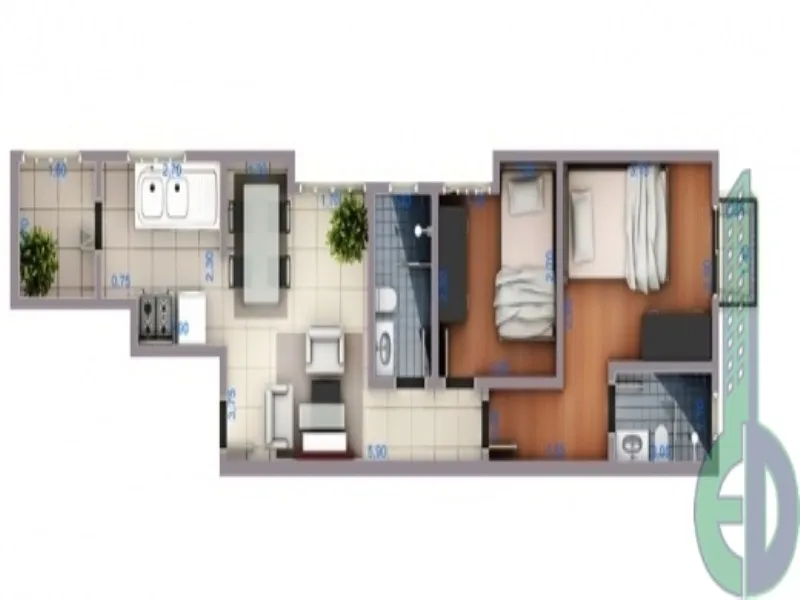 Imagem Edifício Jardim Kyoto Vila Guiomar Santo André-SP, apartamento 2 dormitórios em Santo André SP