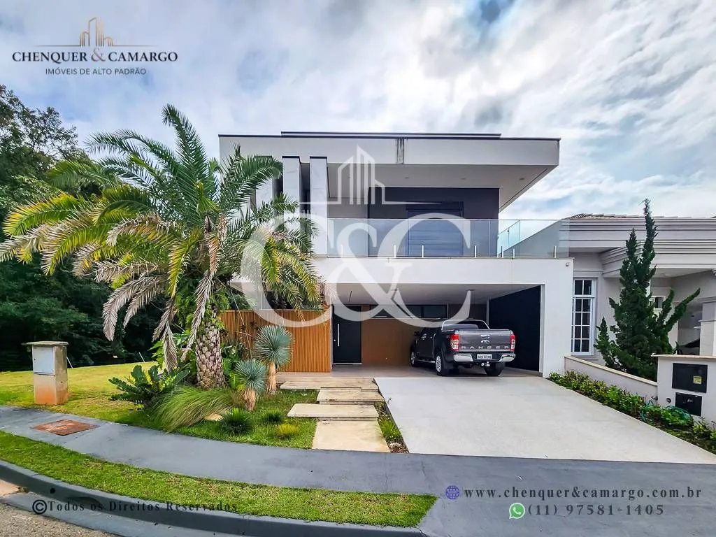 Imagem Casa à venda no Brisas da Mata Jundiaí, 283m², elevador, 3 suítes e piscina aquecida
