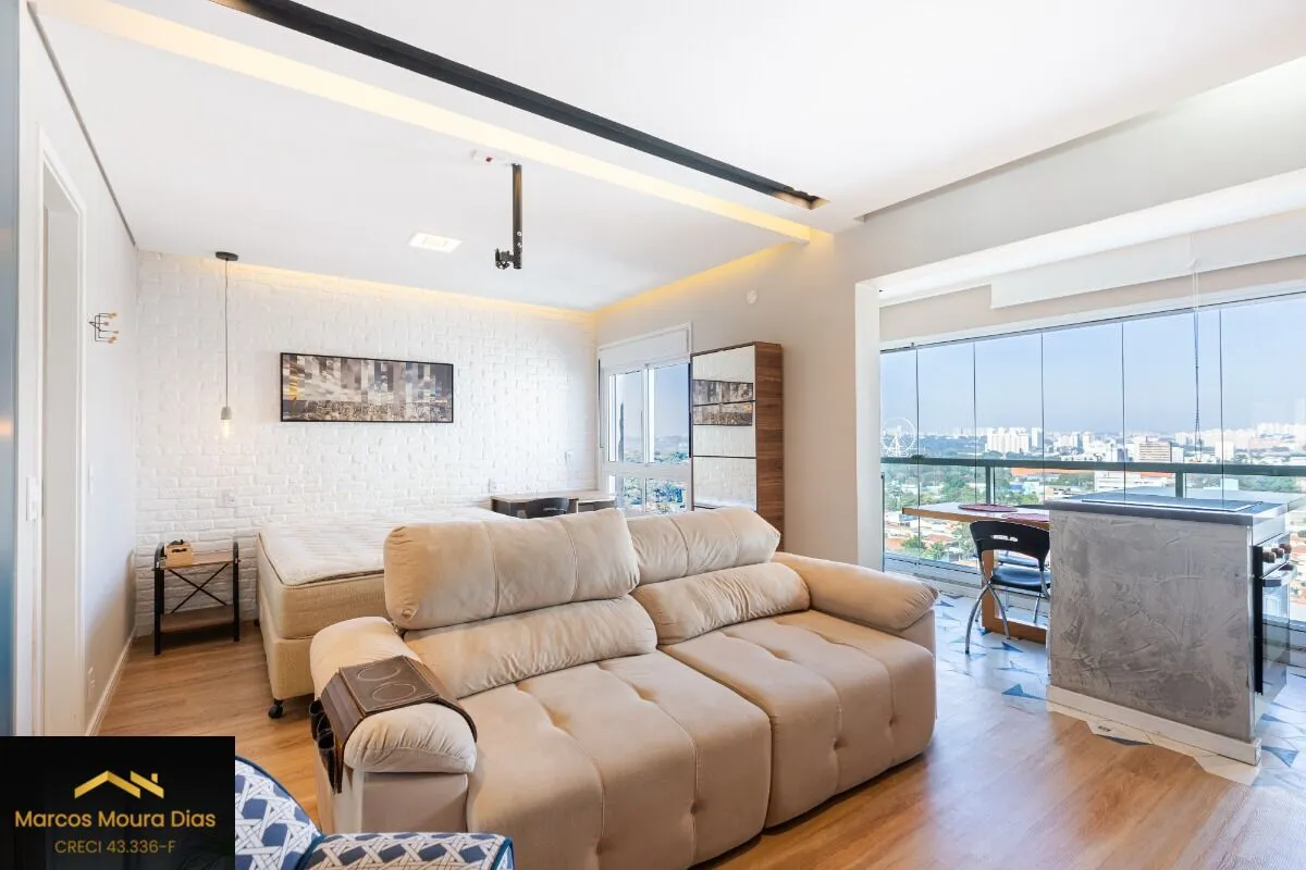 Foto do imóvel Apartamento Mobiliado à venda com 1 dormitório e 1 vaga na Vila Leopoldina - Portaria 24 hs, Edifício com Lazer e Gerador