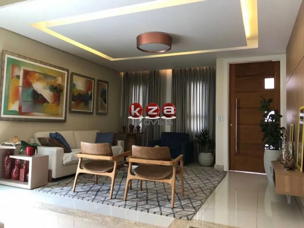 Imagem Casa de luxo em condomínio: 3 quartos, 3 suítes, 3 salas, 5 banheiros, 4 vagas, 334m² em Valinhos-SP no Residencial Reserva das Palmeiras.