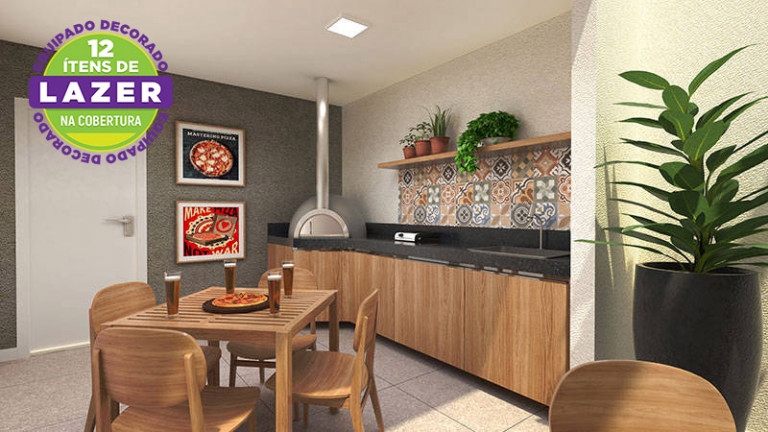 Imagem Apartamento com 2 Quartos à Venda, 39 m² em Vila Palmares - Santo André
