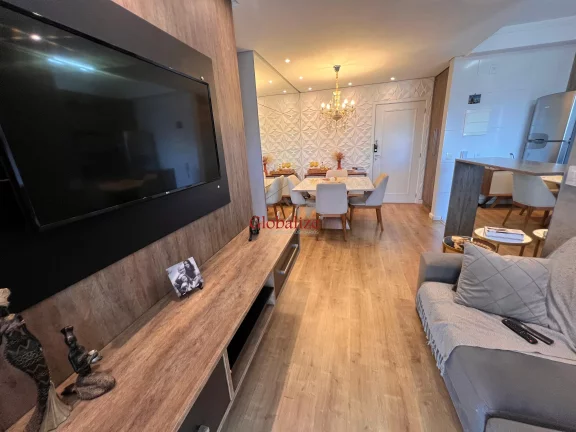 Imagem Apartamento 2 dormitórios, 1 suíte, no residencial Acquaplay todo planejado com 1 vaga de garagem demarcada no Marapé em Santos por R$ 599.000,00