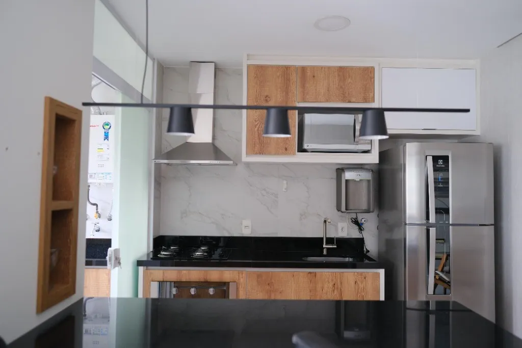 Imagem Apartamento de luxo na Vila Nova Conceição, SP - 1 quarto, 1 suíte, 1 vaga, 57m² - Condomínio Horizonte JK Vila Olímpia SP.