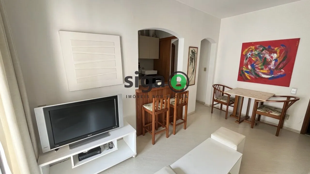 Imagem Flat à venda no Jardins com vaga , reformado e mobiliado .