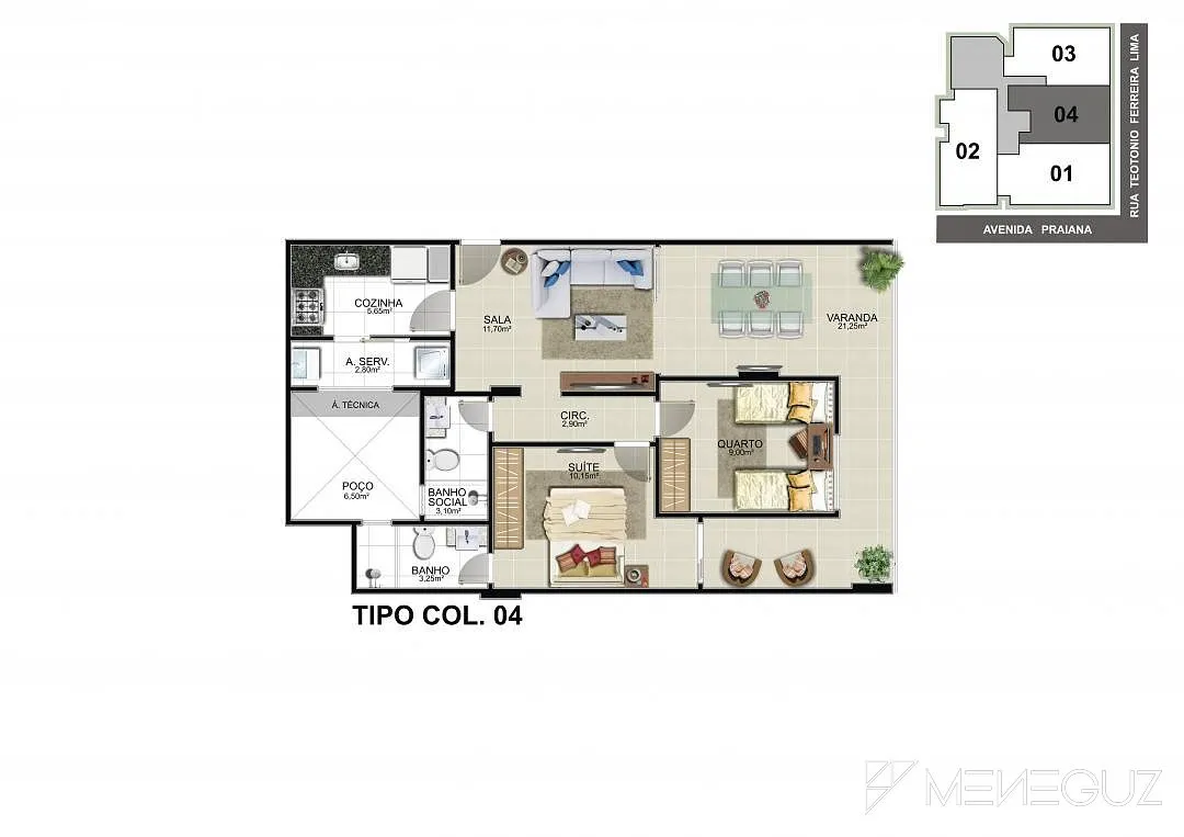 Imagem Porto Belo - Empreendimento de alto padrão, com apartamentos a venda de 2 e 3 quartos na Praia do Morro.