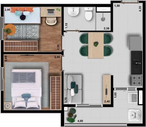 Imagem ÁTRIO SÃO PAULO - VITTA RESIDENCIAL - Studio de 38m², a 5 min da futura estação da Freguesia do Ó!