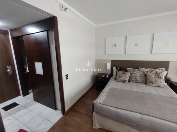 Foto do imóvel Flat disponível para venda no Mercure São Paulo Grand Plaza Paulista na Paraíso, com 30m², 1 dormitório e 1 vaga em Rua Leôncio de Carvalho