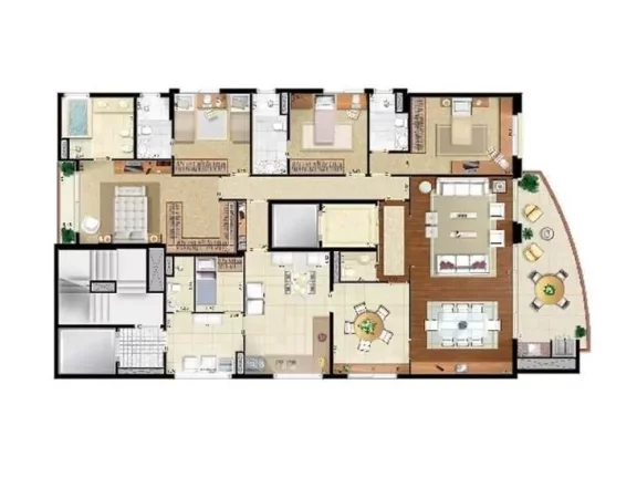 Imagem Apartamento Alto Padrão à Venda em Moema Com 3 Suítes e 3 Vagas