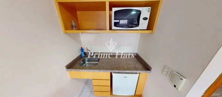 Imagem Flat disponível para locação no Transamérica Executive Jardins, com 28m², 1 dormitório e 1 vaga