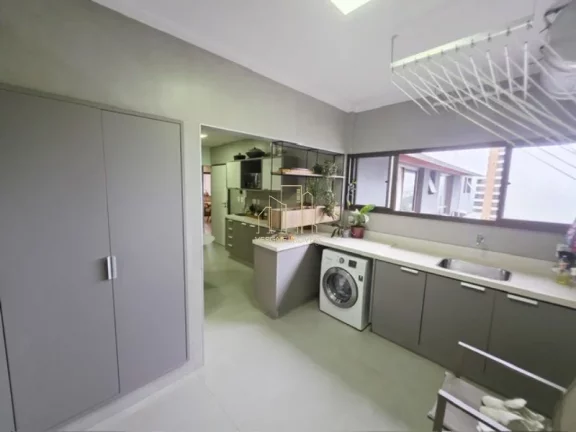 Imagem Apartamento de alto padrão vista mar com quatro suítes home theater varanda gourmet a venda no Horto Florestal