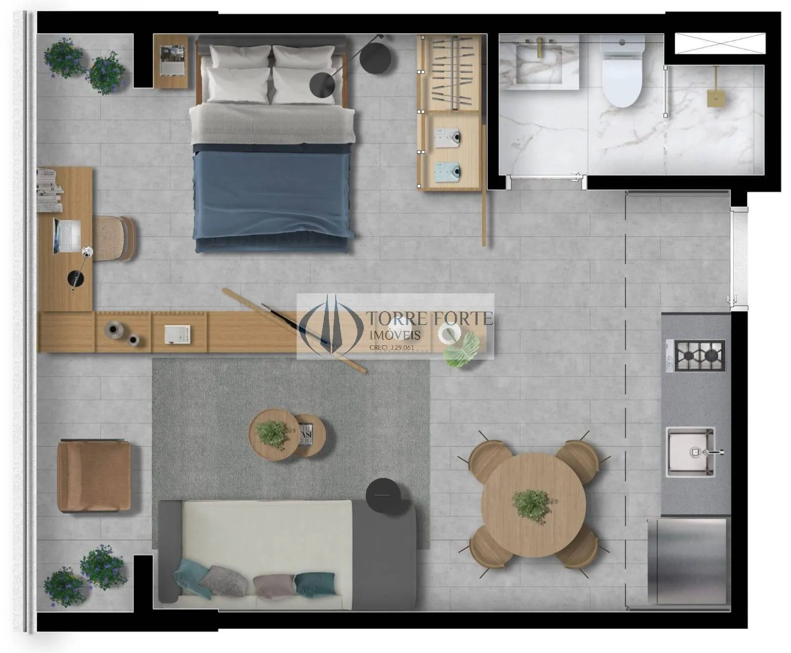 Imagem Apartamento novo 32m² pronto para ser decorado no seu estilo na Vl Madalena