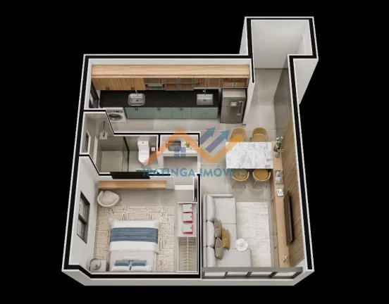 Imagem Apartamento Kitchenette/Studio