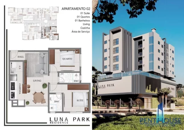 Imagem Apartamento Zona Central para Venda em Balneário Camboriú, Nações, 2 dormitórios, 1 suíte, 2 banheiros, 2 vagas
