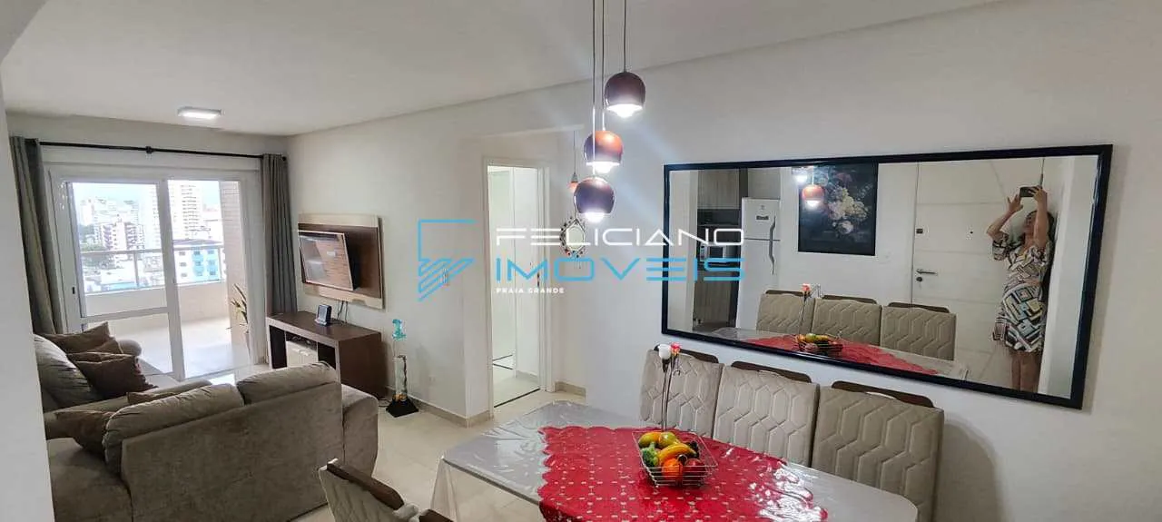 Imagem Apartamento com 2 quartos, Aviação, Praia Grande - R$ 625 mil, Cod: 6830