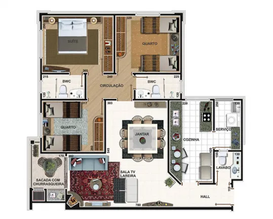 Imagem Apartamento com 3 Quartos à Venda, 110 m² em Cabral - Curitiba