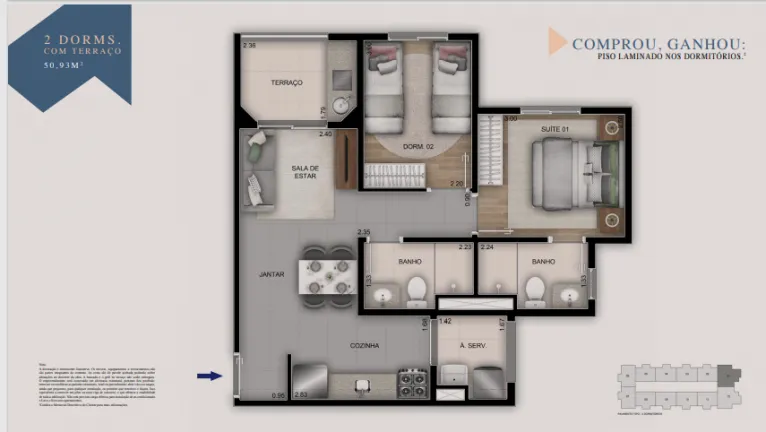 Imagem Apartamento com 2 Quartos à Venda, 51 m² em Vila Isa - São Paulo