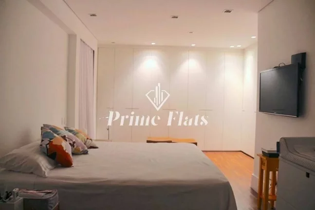 Imagem Flat disponível para venda no Saint Régis no Jardim Paulista, com 90m² ,1 dormitório e 1 vaga de garagem