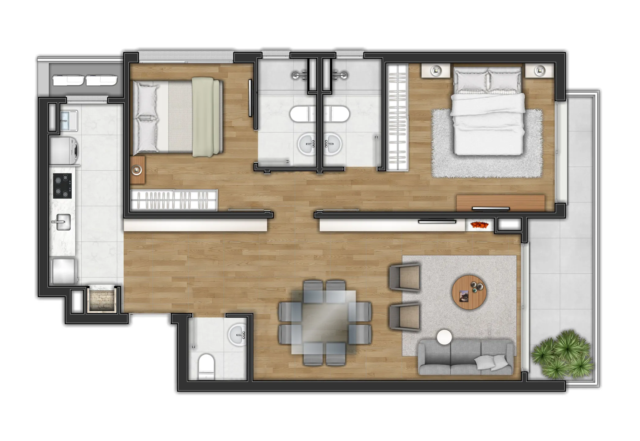 Imagem Apartamento à venda em Canela, Centro , com 1 quarto, 112.24m2
