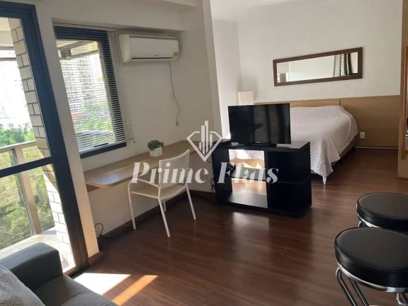 Imagem Flat disponível para venda no QI Intelligence Flat em Moema, com 37m², 1 dormitório e 1 vaga