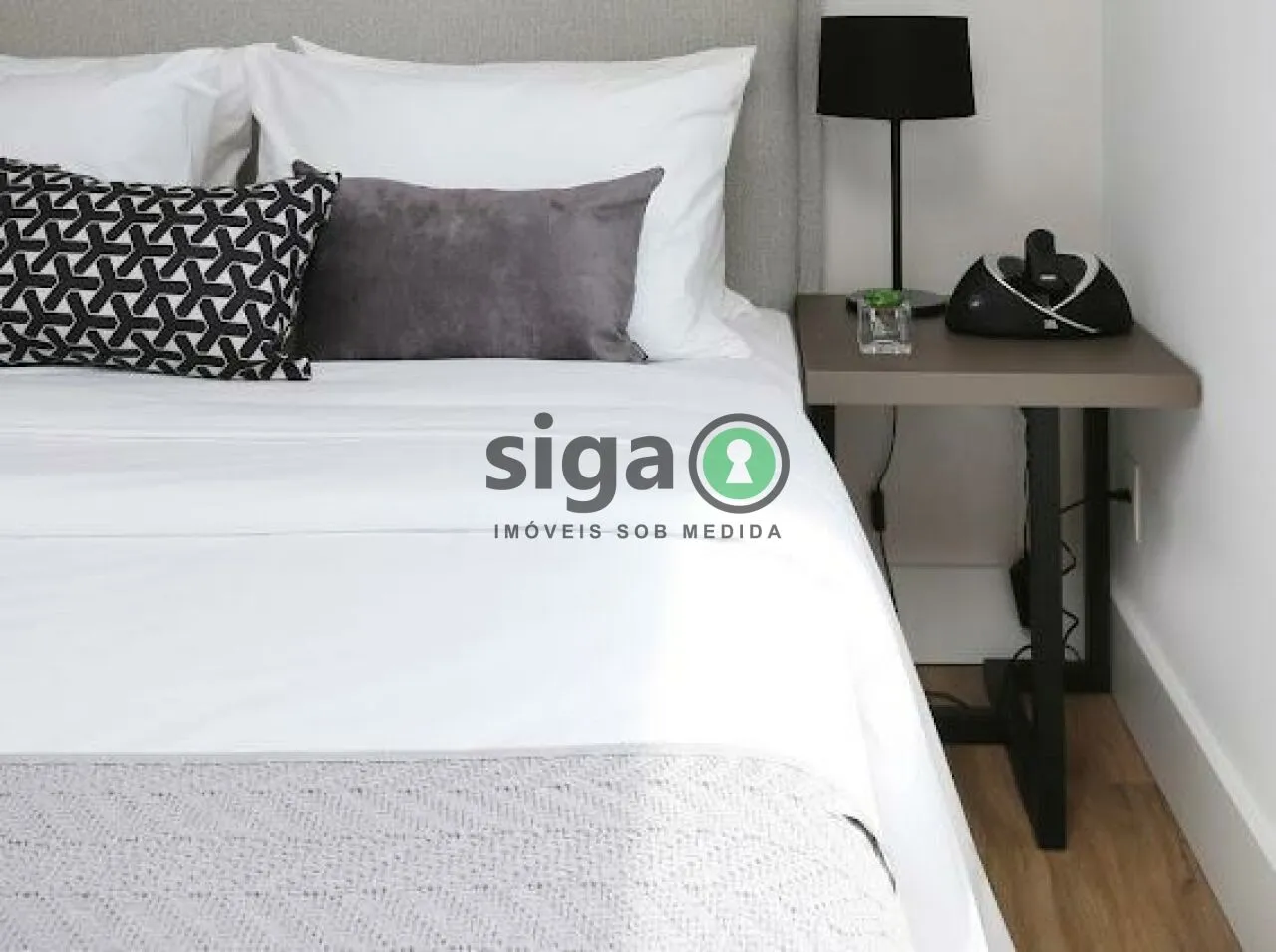 Imagem Studio com 64m², no Brooklin, com 1 quarto, 2 banheiros e 1 vaga, Mobiliado para Venda