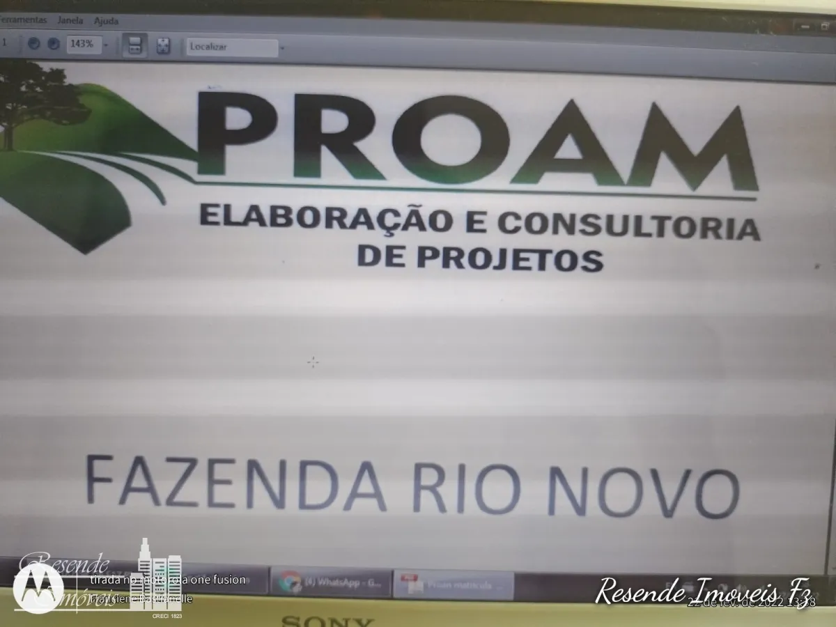 Imagem FAZENDA A VENDA NO RURAL MARGEM DO RIO VERDE