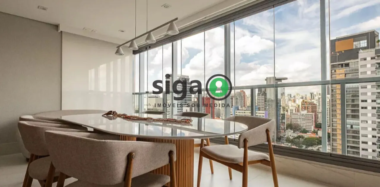Imagem Apartamento à venda com 124m², 3 quartos e 2 vagas no Jardim Paulista