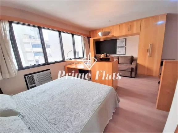 Imagem Flat disponível para locação no Transamérica Executive Faria Lima, com 28m², 1 dormitório e 1 vaga de garagem