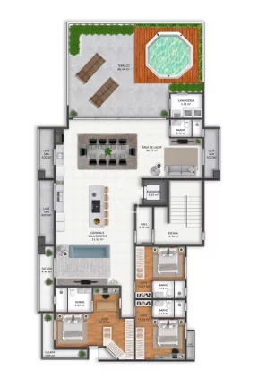 Imagem APARTAMENTO RESIDENCIAL em JOINVILLE - SC, SAGUAÇU