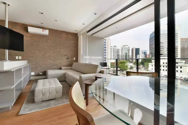 Imagem Apartamento à venda na Vila Olímpia, São Paulo-SP: 1 quarto, 1 suíte, 1 banheiro, 2 vagas, 62m². Venha conferir!