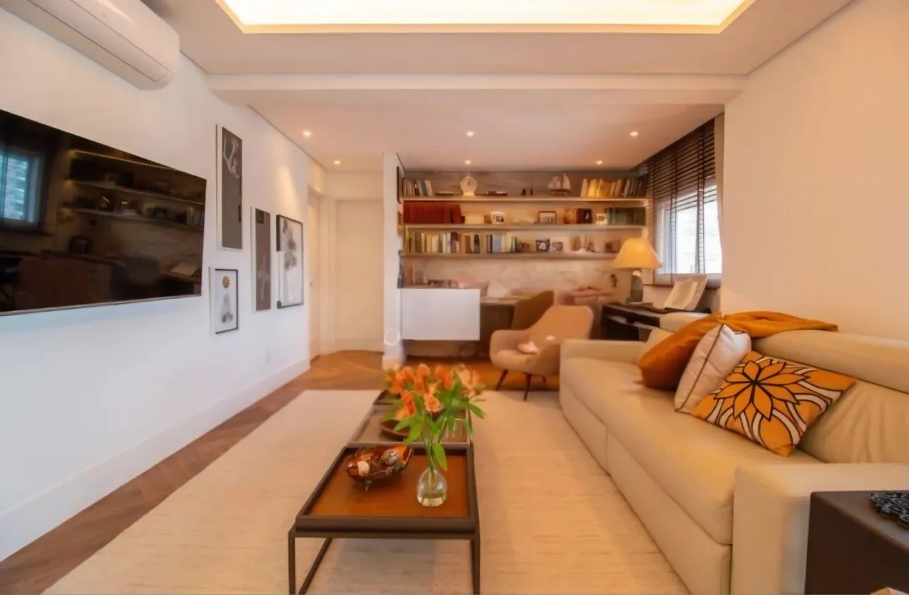 Foto do imóvel Apartamento mobiliado à venda no Brooklin com 132m², 2 suítes