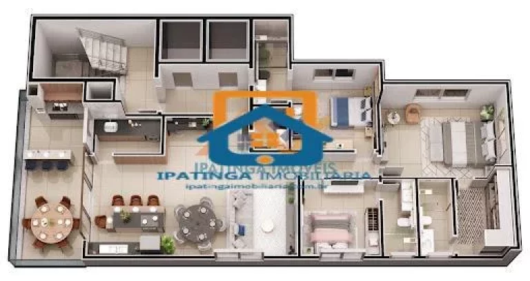 Imagem Apartamento de 3 quartos no Cidade Nobre - Ipatinga